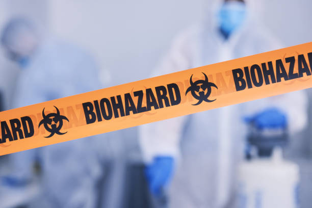 Professional Blood Cleanup technician working in Lawrence, NY